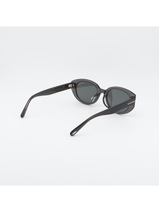 Tom Ford FT1296-K 20A Sunglasses Grey Oval Frame, Smoke Lenses main image 4